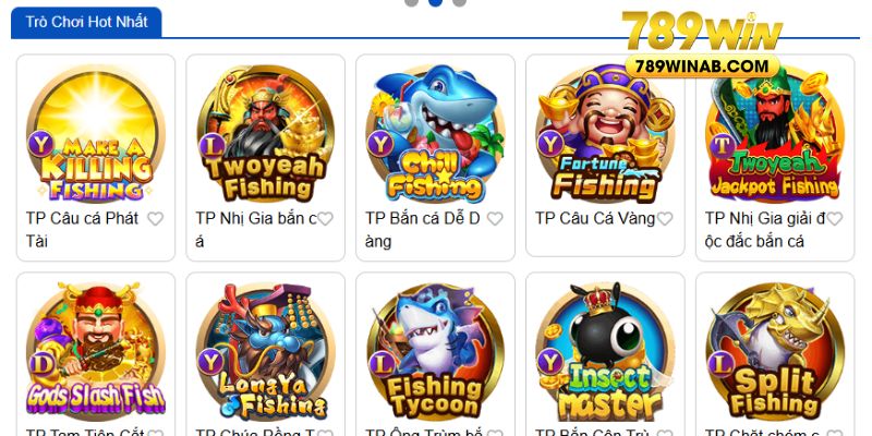 Gợi ý các phiên bản săn cá đổi thưởng hot tại 789win